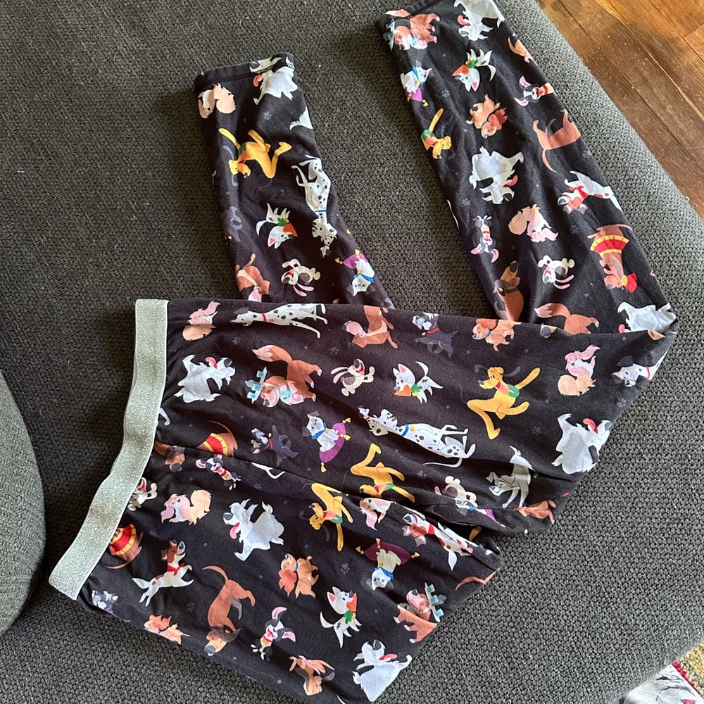 Disney dogs Black Branded Sleep Leggings